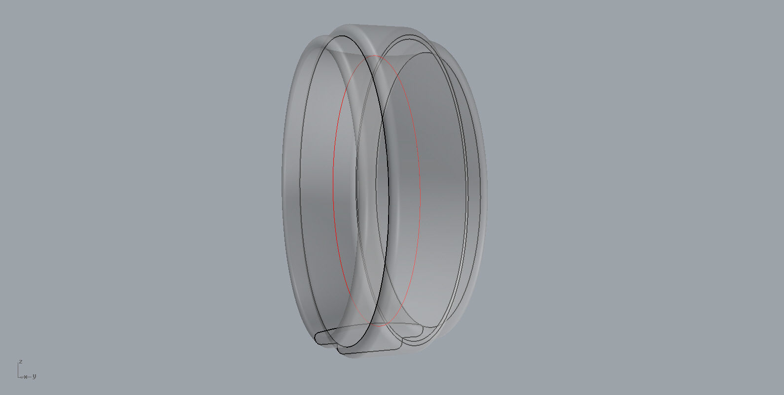 Flat Edge Band 3D print model_1