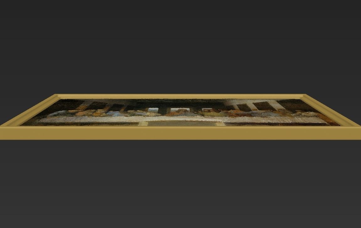 The Last Supper painting by Leonardo da Vinci for 3D printing 3D print model_29