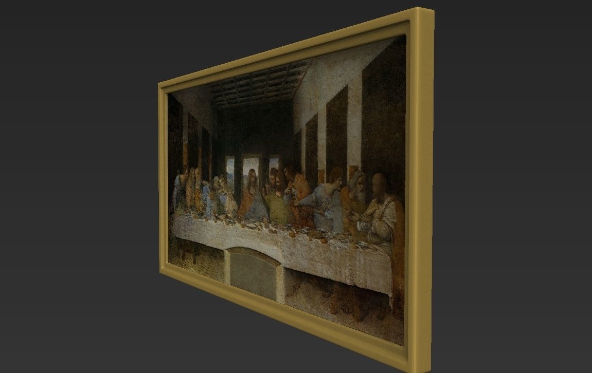 The Last Supper painting by Leonardo da Vinci for 3D printing 3D print model_13