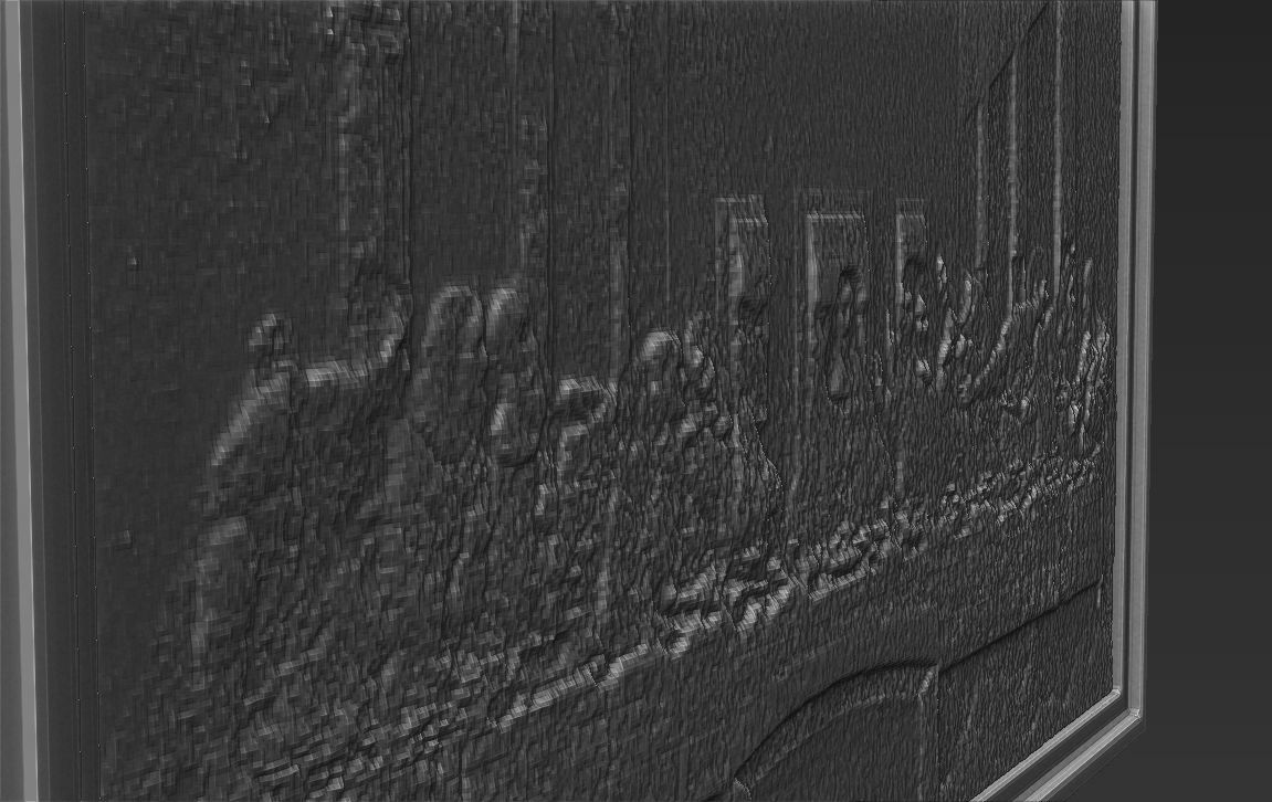 The Last Supper painting by Leonardo da Vinci for 3D printing 3D print model_25