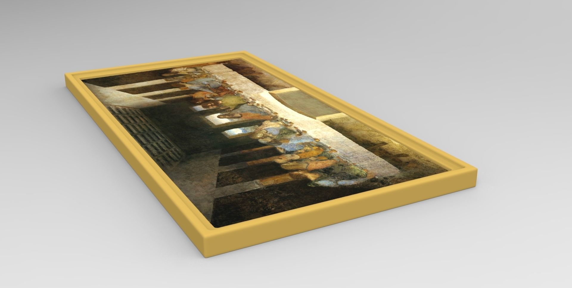 The Last Supper painting by Leonardo da Vinci for 3D printing 3D print model_8