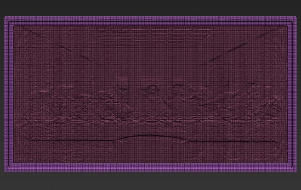 The Last Supper painting by Leonardo da Vinci for 3D printing 3D print model_32