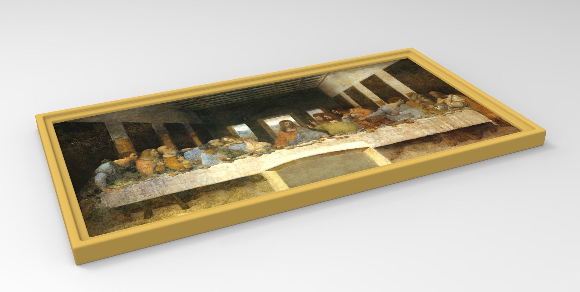The Last Supper painting by Leonardo da Vinci for 3D printing 3D print model_5