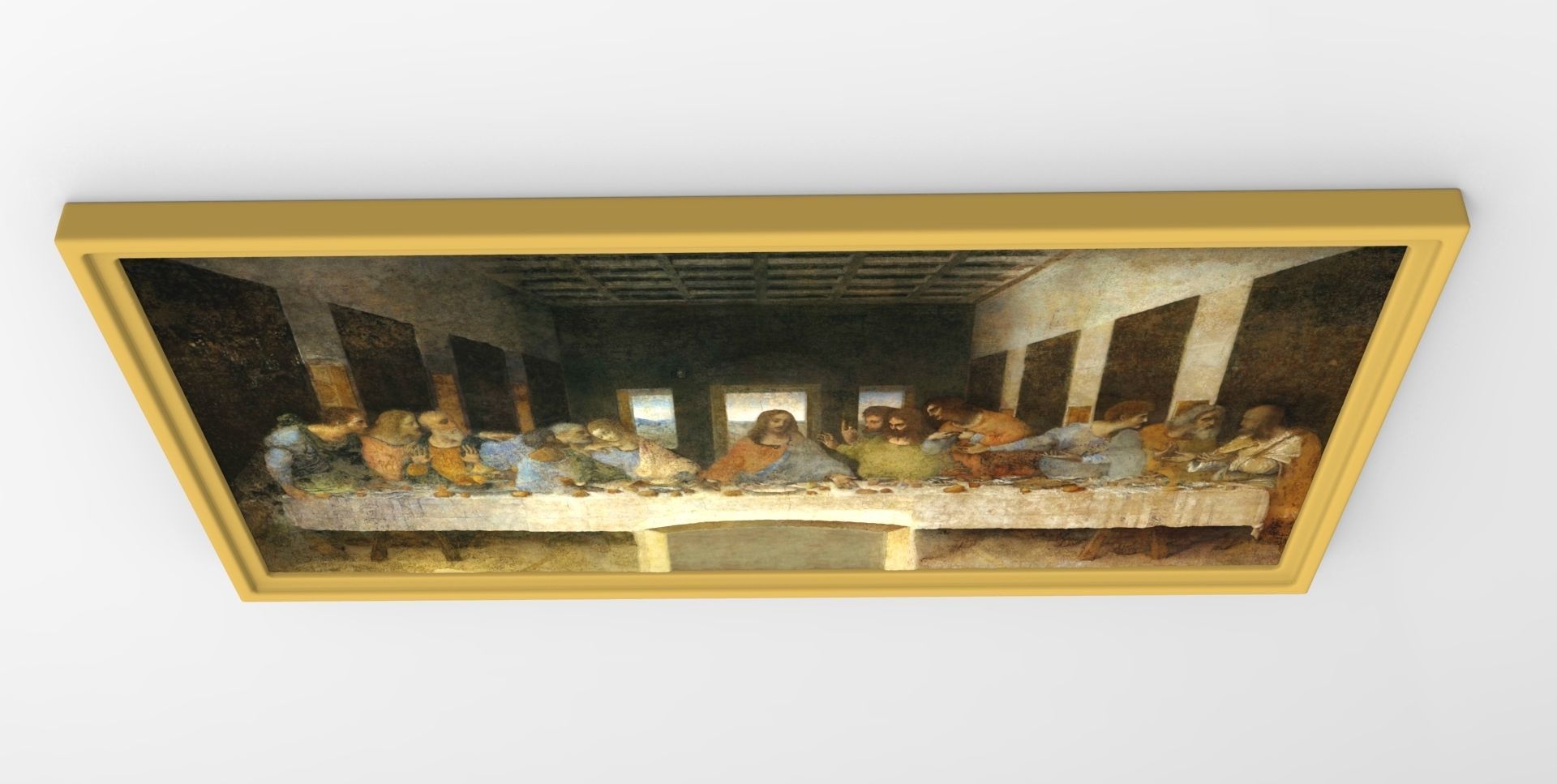 The Last Supper painting by Leonardo da Vinci for 3D printing 3D print model_2