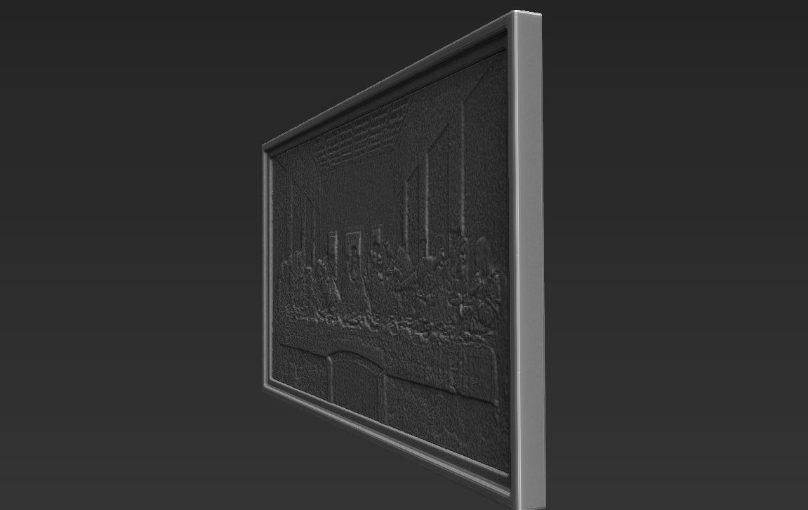 The Last Supper painting by Leonardo da Vinci for 3D printing 3D print model_21