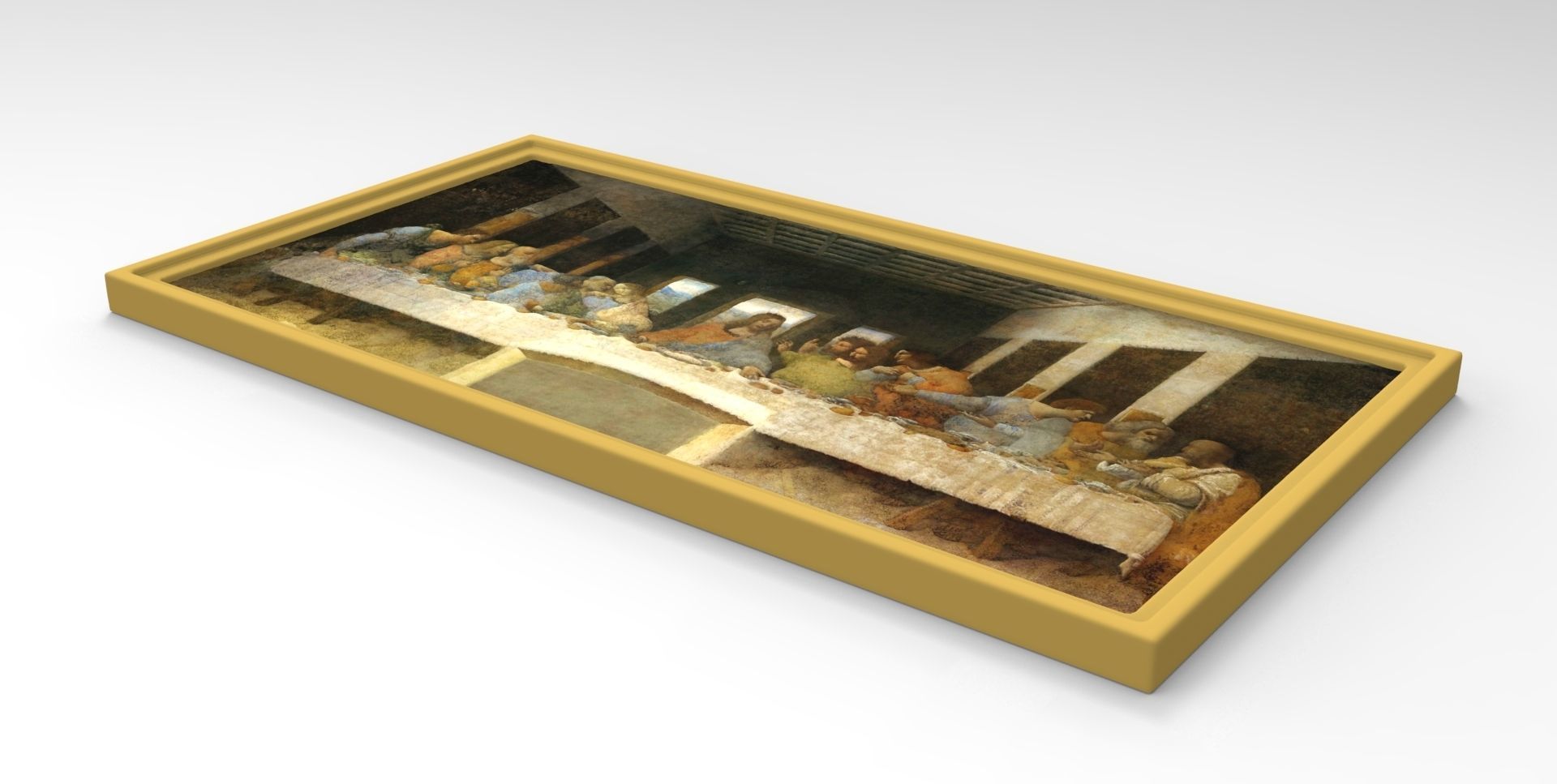 The Last Supper painting by Leonardo da Vinci for 3D printing 3D print model_10