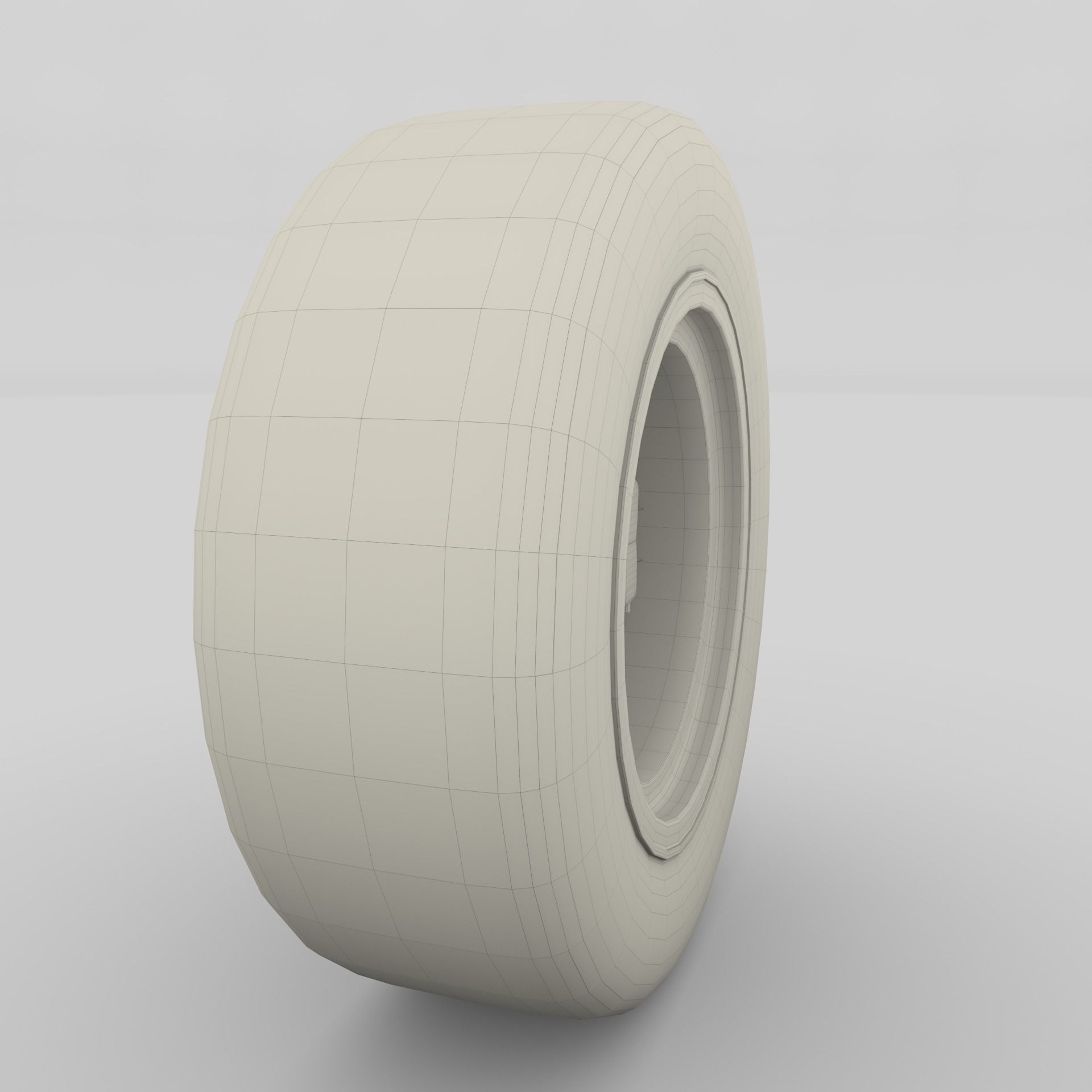 Generic Dark Alloy Wheel and Brake 3D model_6