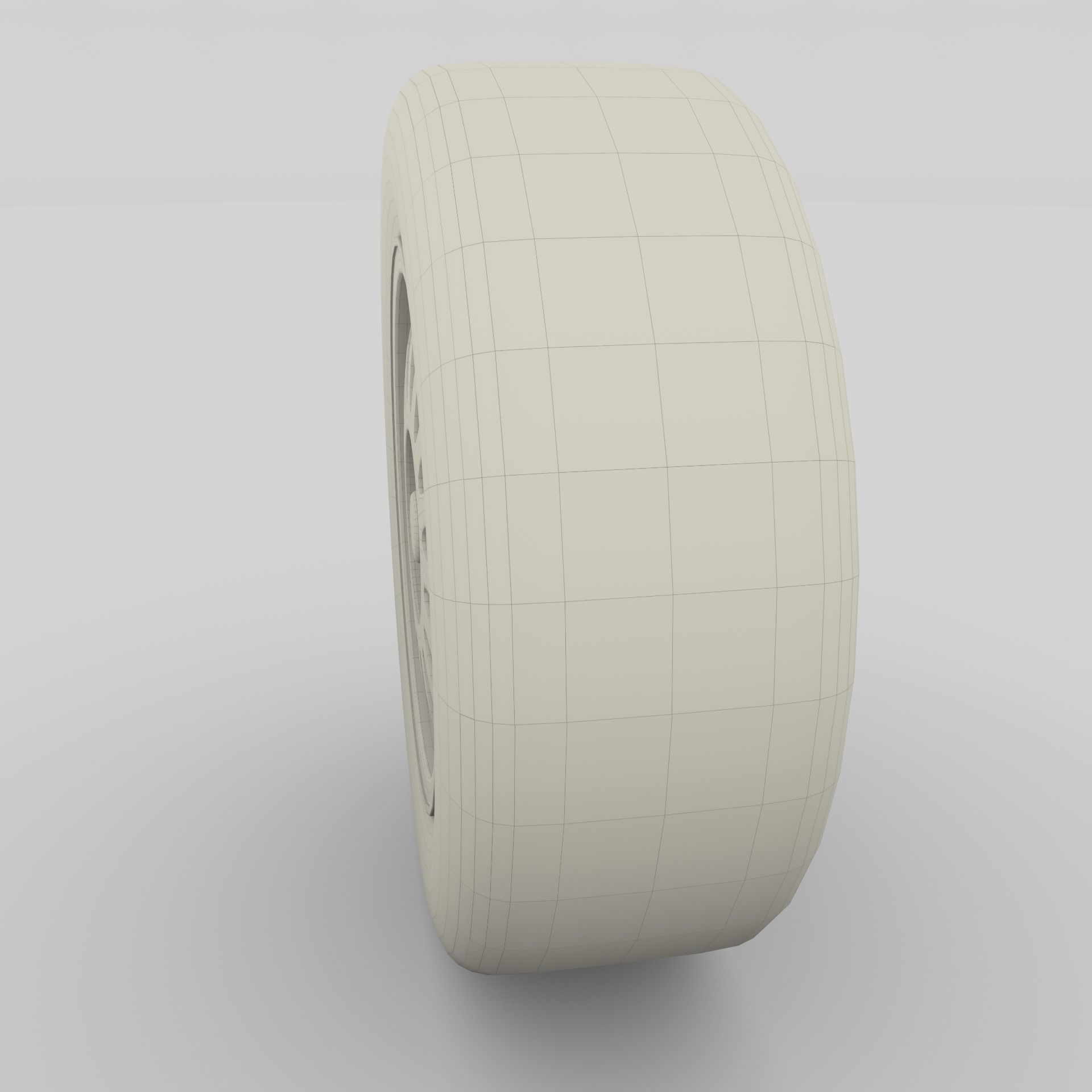 Generic Dark Alloy Wheel and Brake 3D model_9