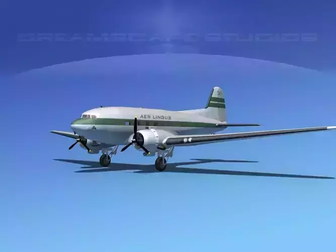 Douglas DC-3 Aer Lingus 3D model