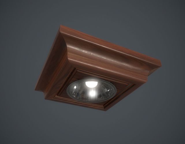 Ceiling Light Low-poly 3D model