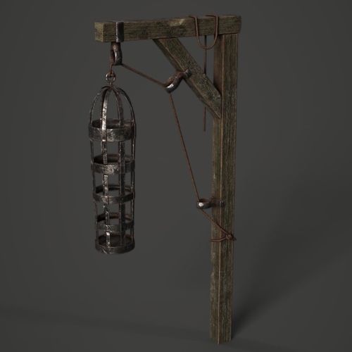 Gibbet Cage Low-poly 3D model