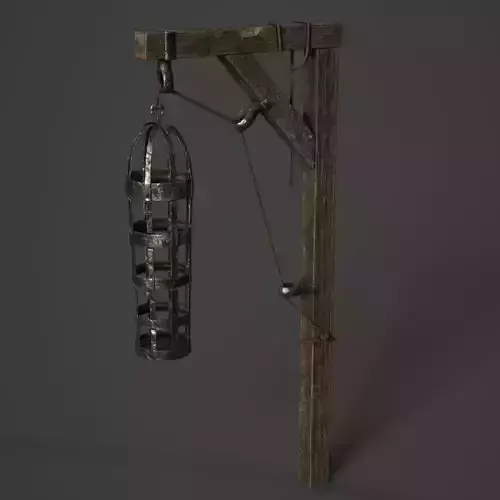 Gibbet Cage Low-poly 3D model