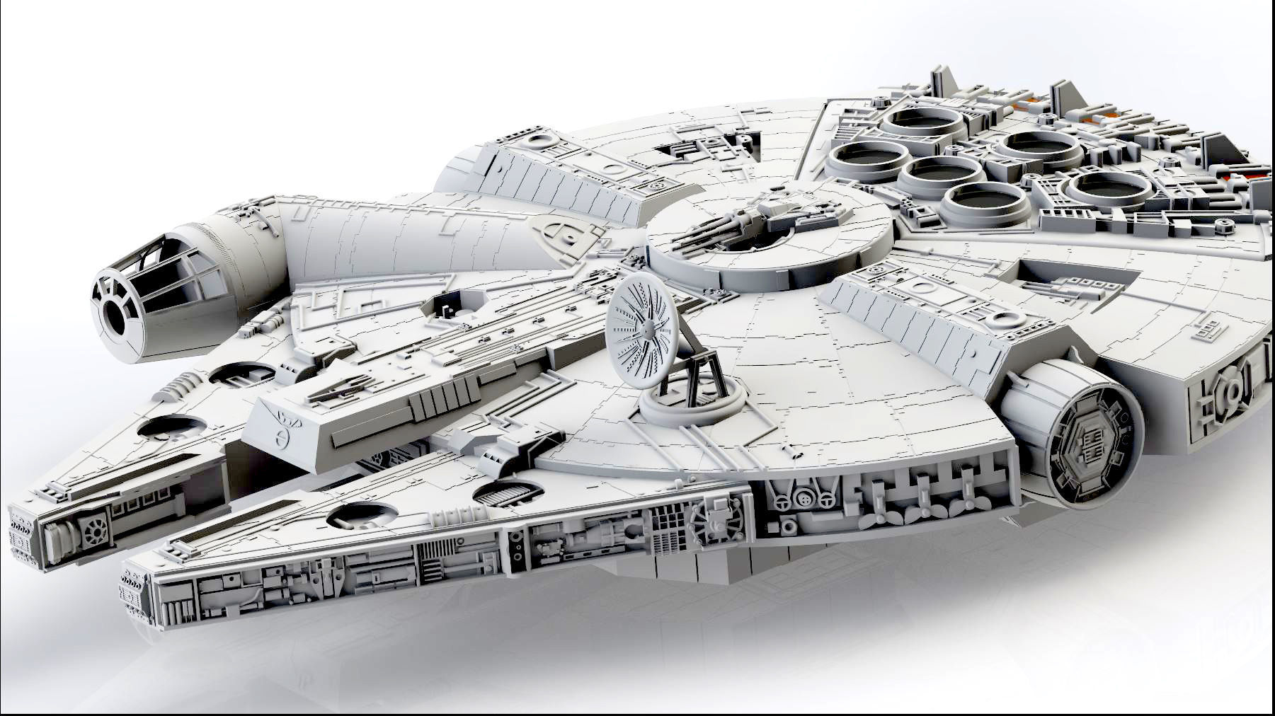 Millennium Falcon 3D print model_16