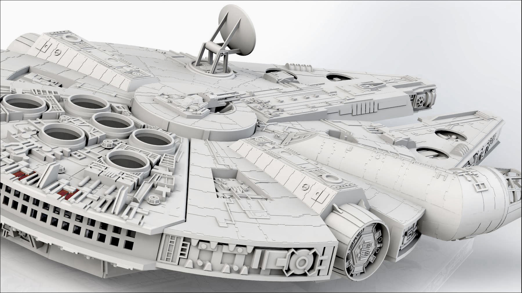 Millennium Falcon 3D print model_15
