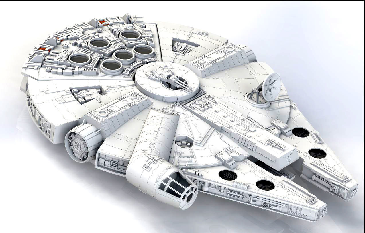 Millennium Falcon 3D print model_9
