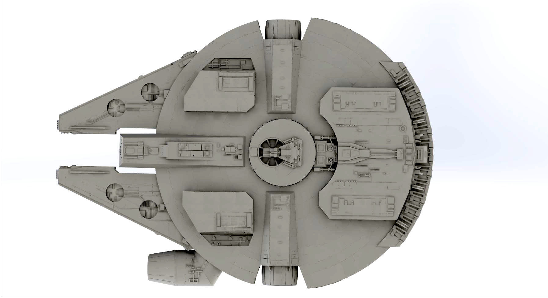 Millennium Falcon 3D print model_8