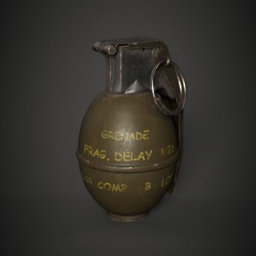 M26 Grenade Low-poly 3D model