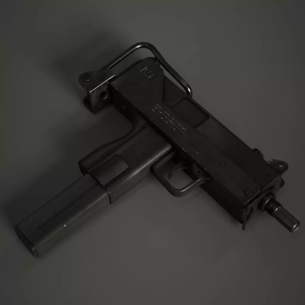 Mac 10 SMG Low-poly 3D model