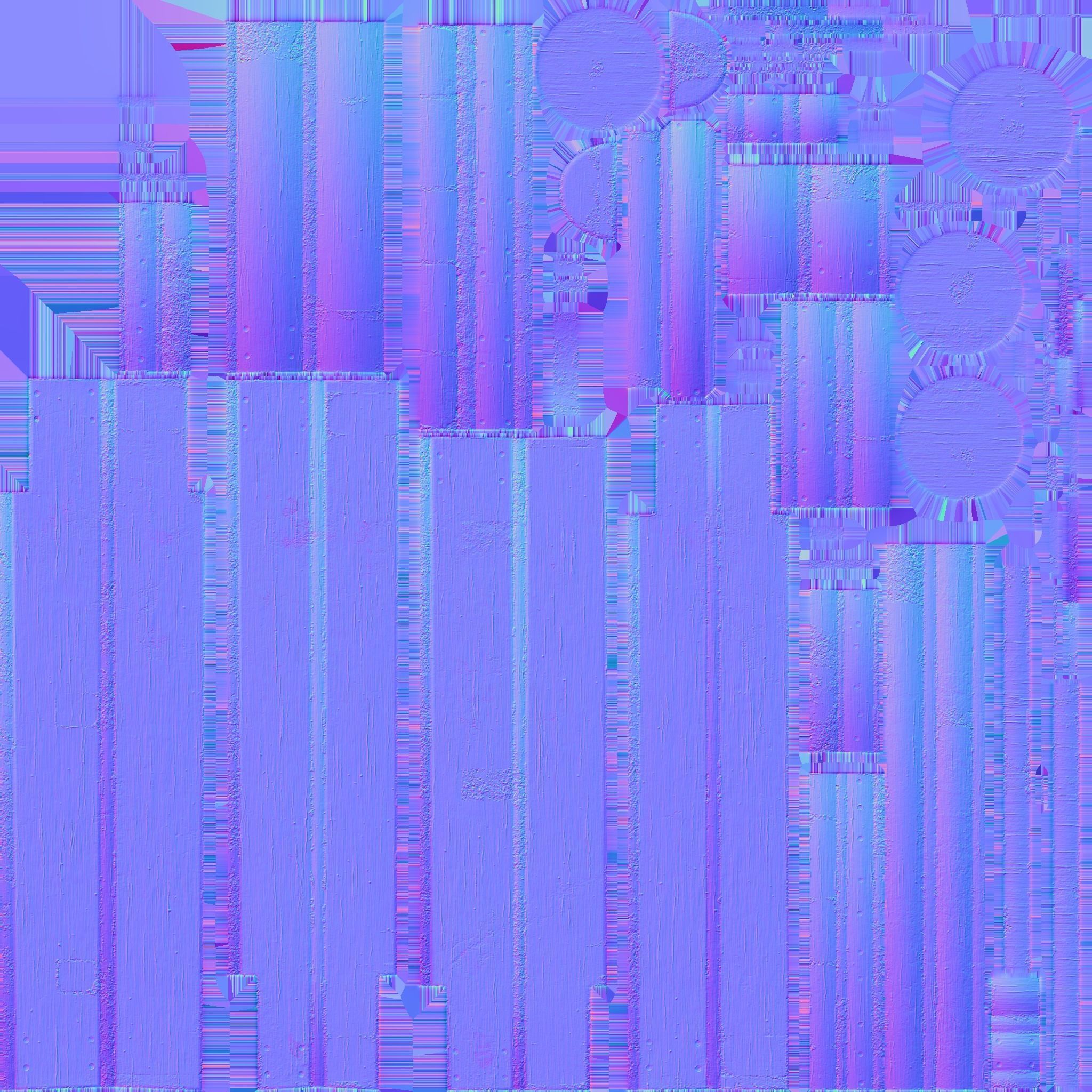 Medieval Mantlet Low-poly 3D model_11