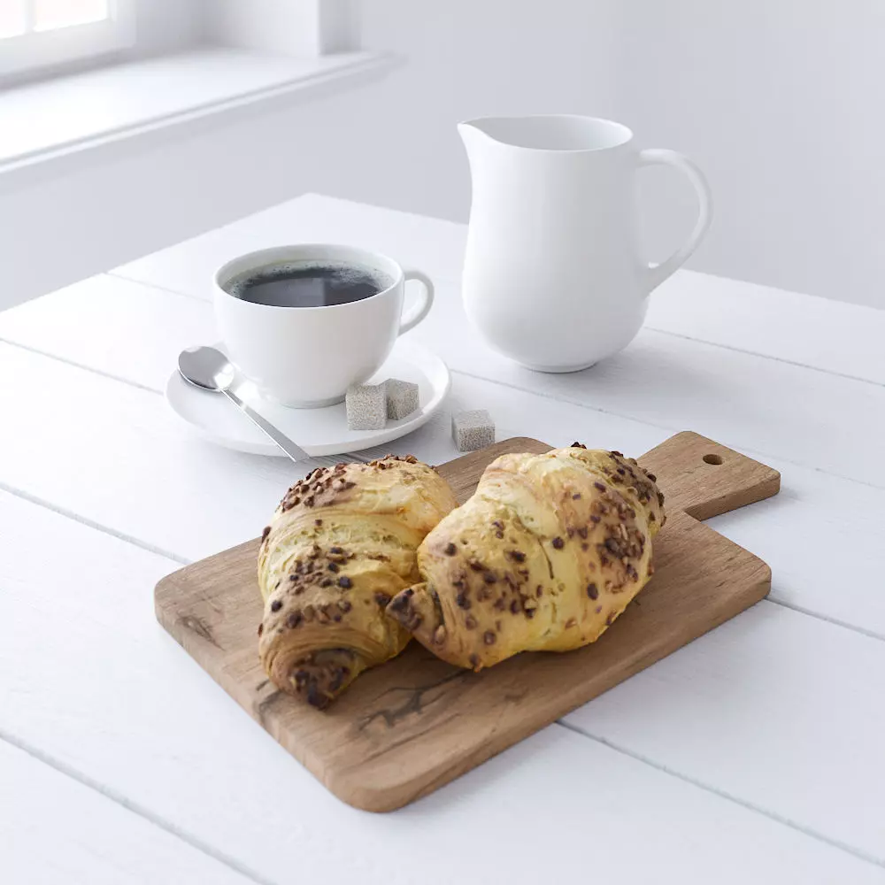 Decor Set Chocolate Croissant 3D model_0