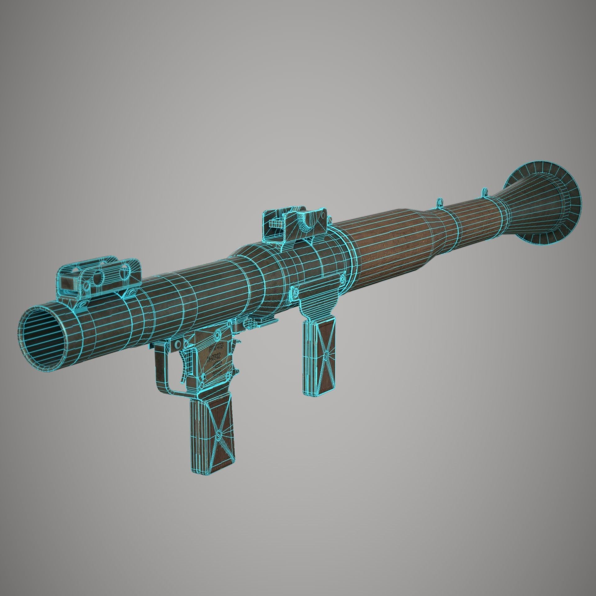 RPG 7 Launcher Low-poly 3D model_24