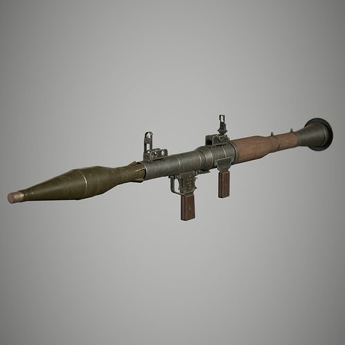 RPG 7 Launcher Low-poly 3D model