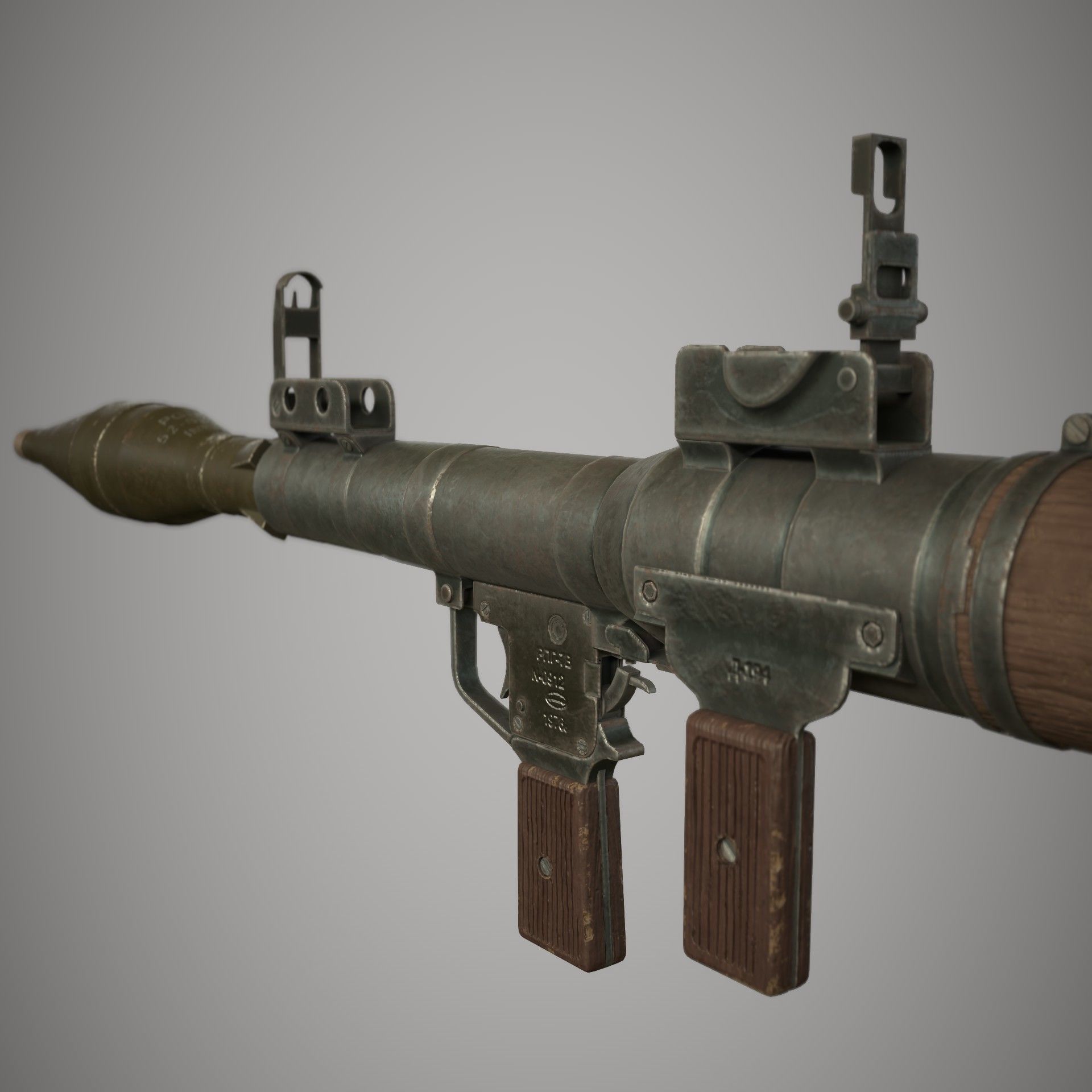 RPG 7 Launcher Low-poly 3D model_4