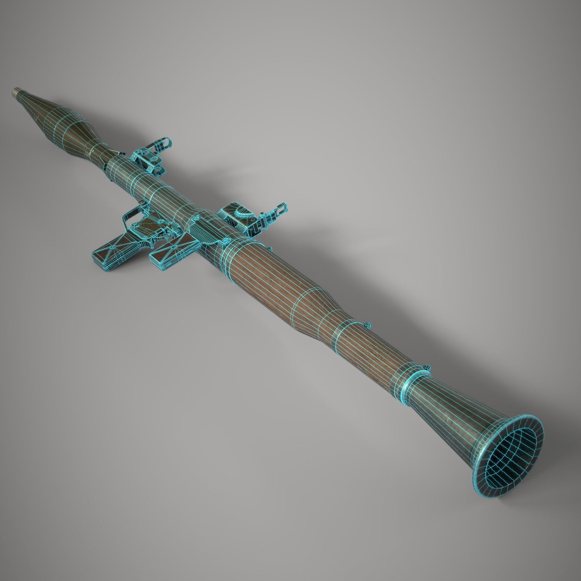 RPG 7 Launcher Low-poly 3D model_20