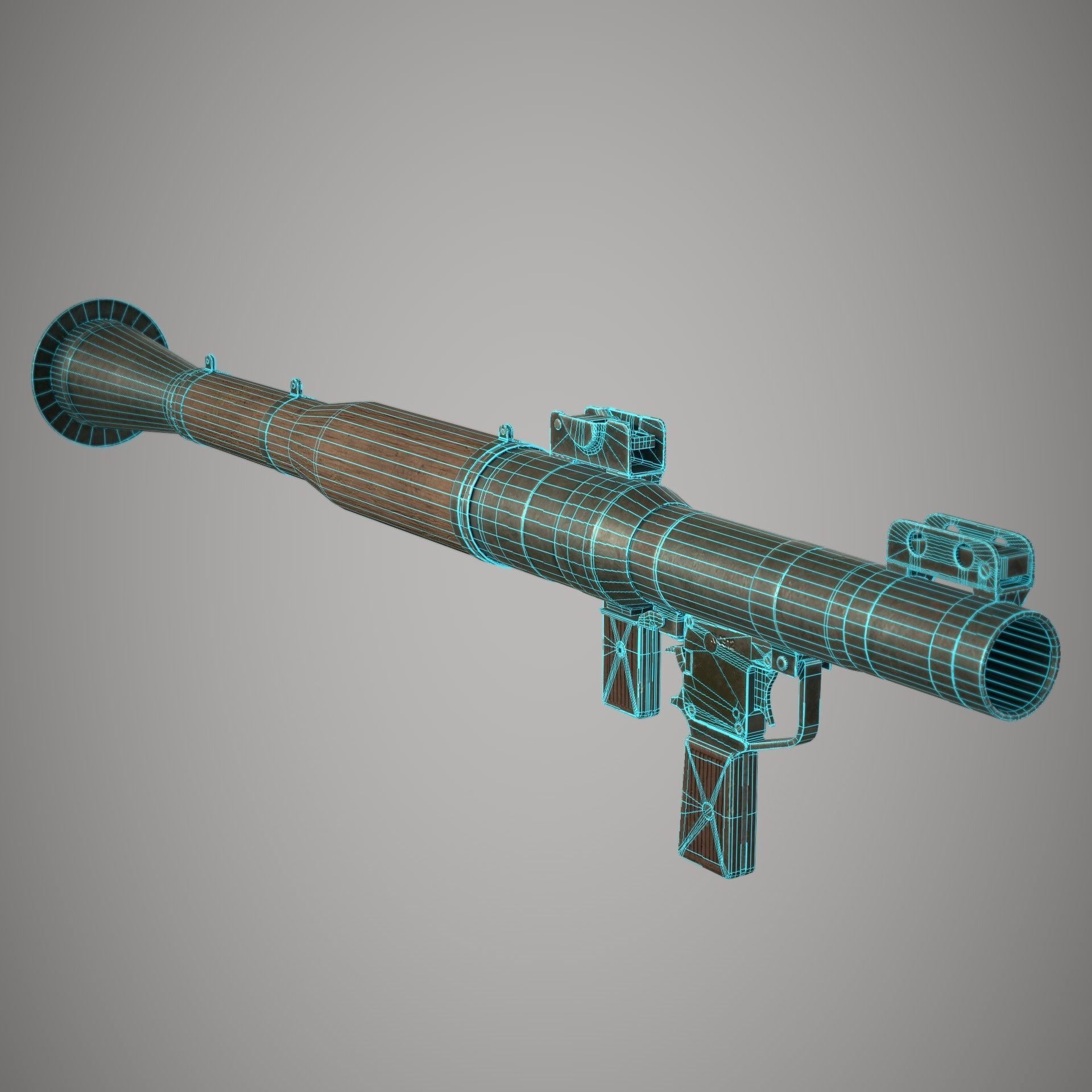 RPG 7 Launcher Low-poly 3D model_27
