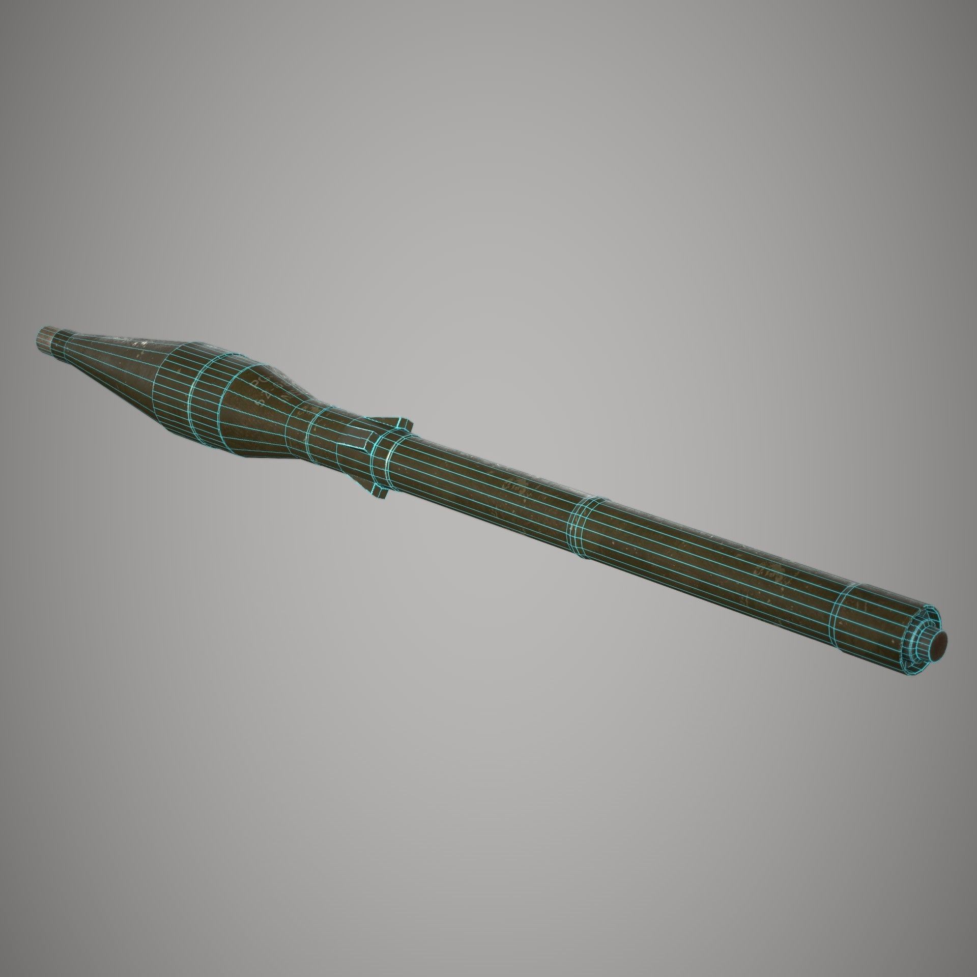 RPG 7 Launcher Low-poly 3D model_22