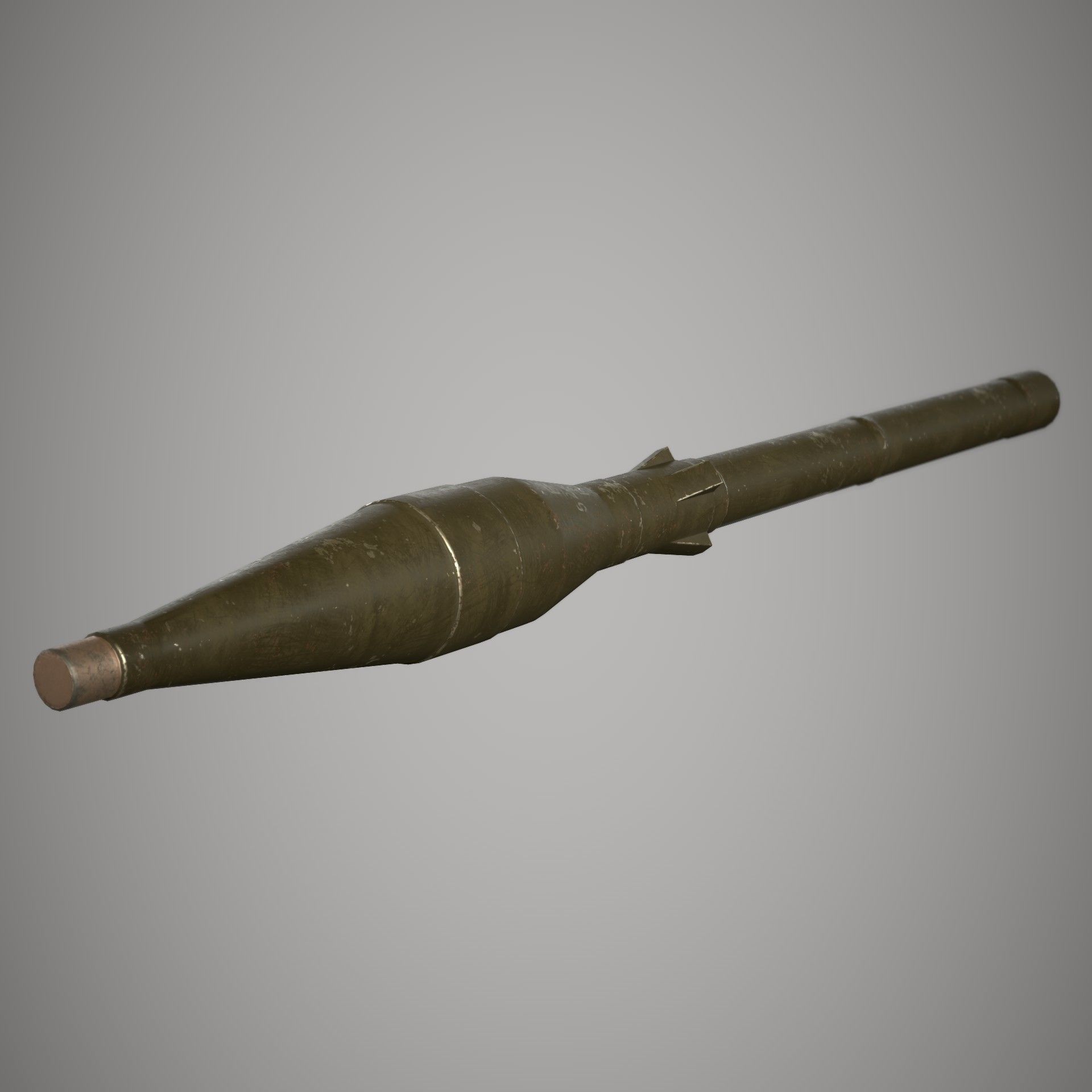 RPG 7 Launcher Low-poly 3D model_13