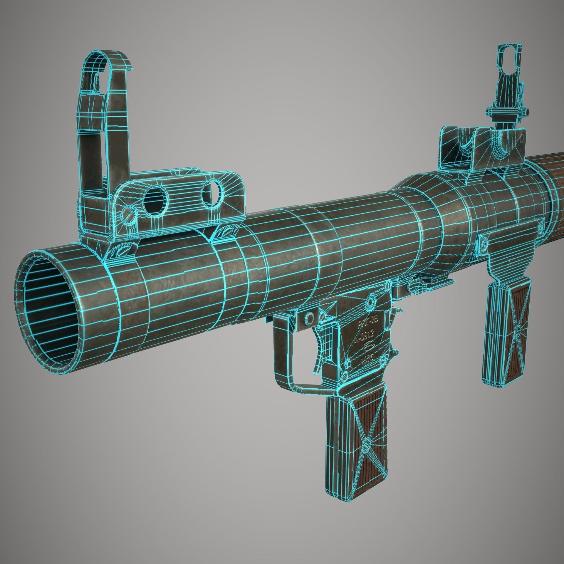 RPG 7 Launcher Low-poly 3D model_29