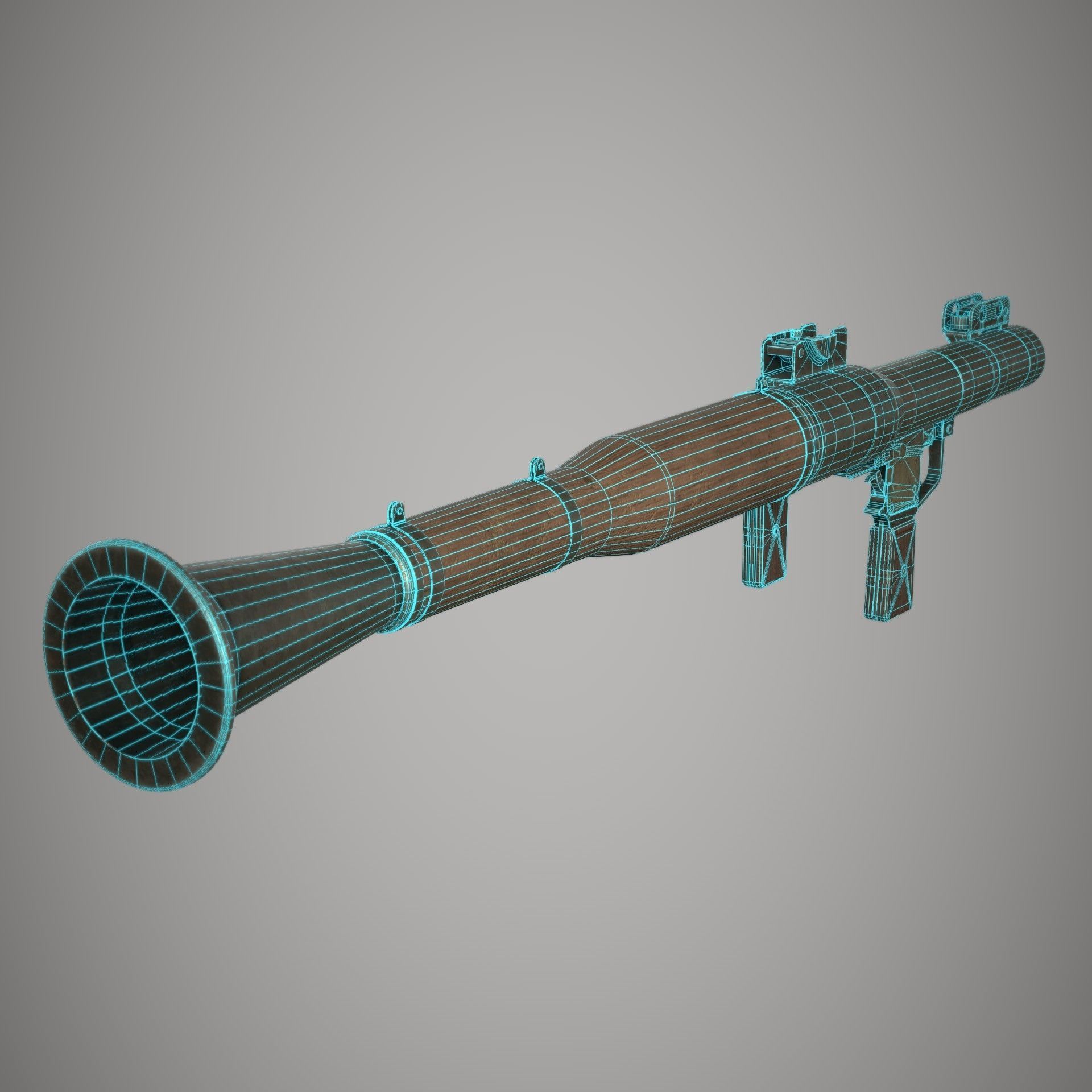 RPG 7 Launcher Low-poly 3D model_26