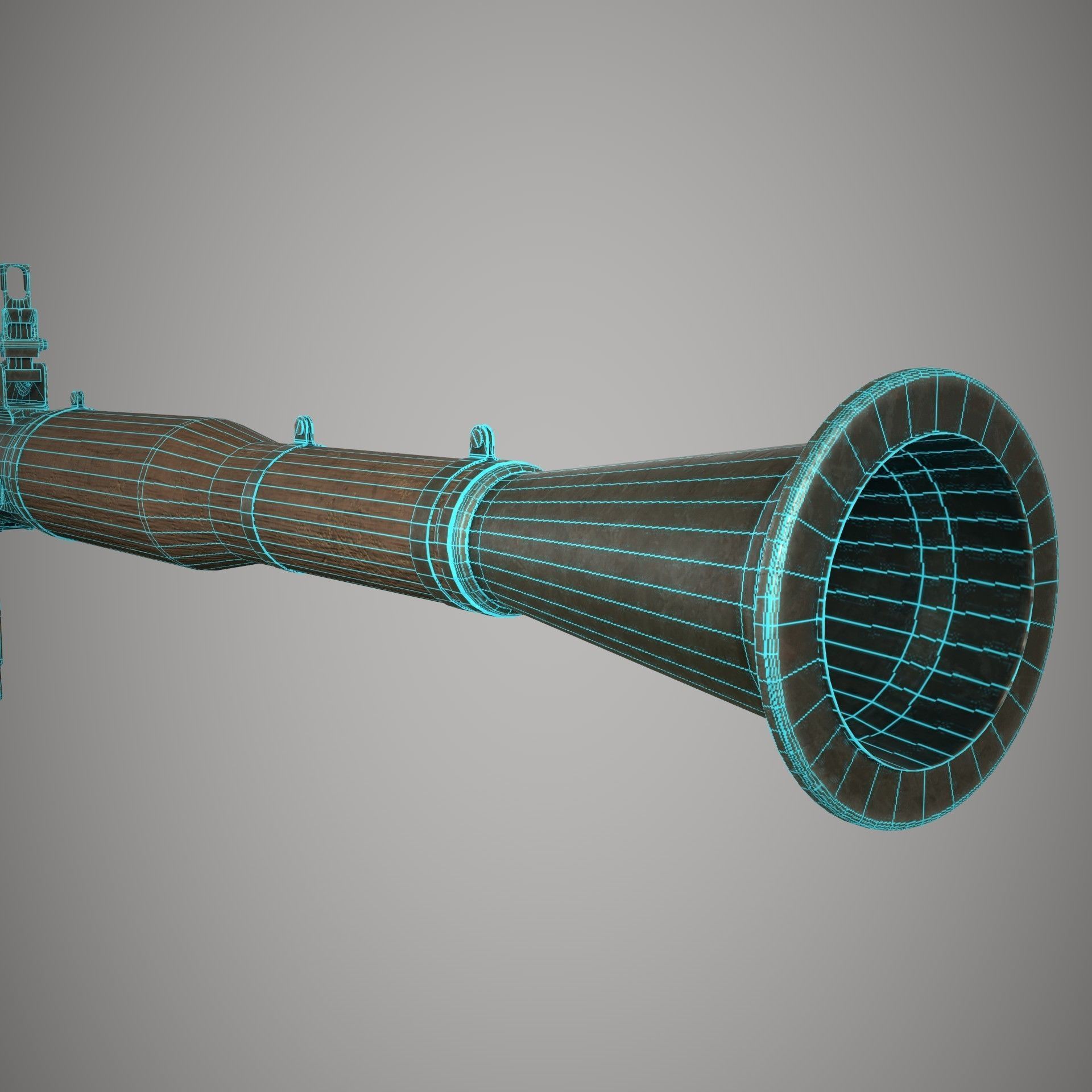 RPG 7 Launcher Low-poly 3D model_31