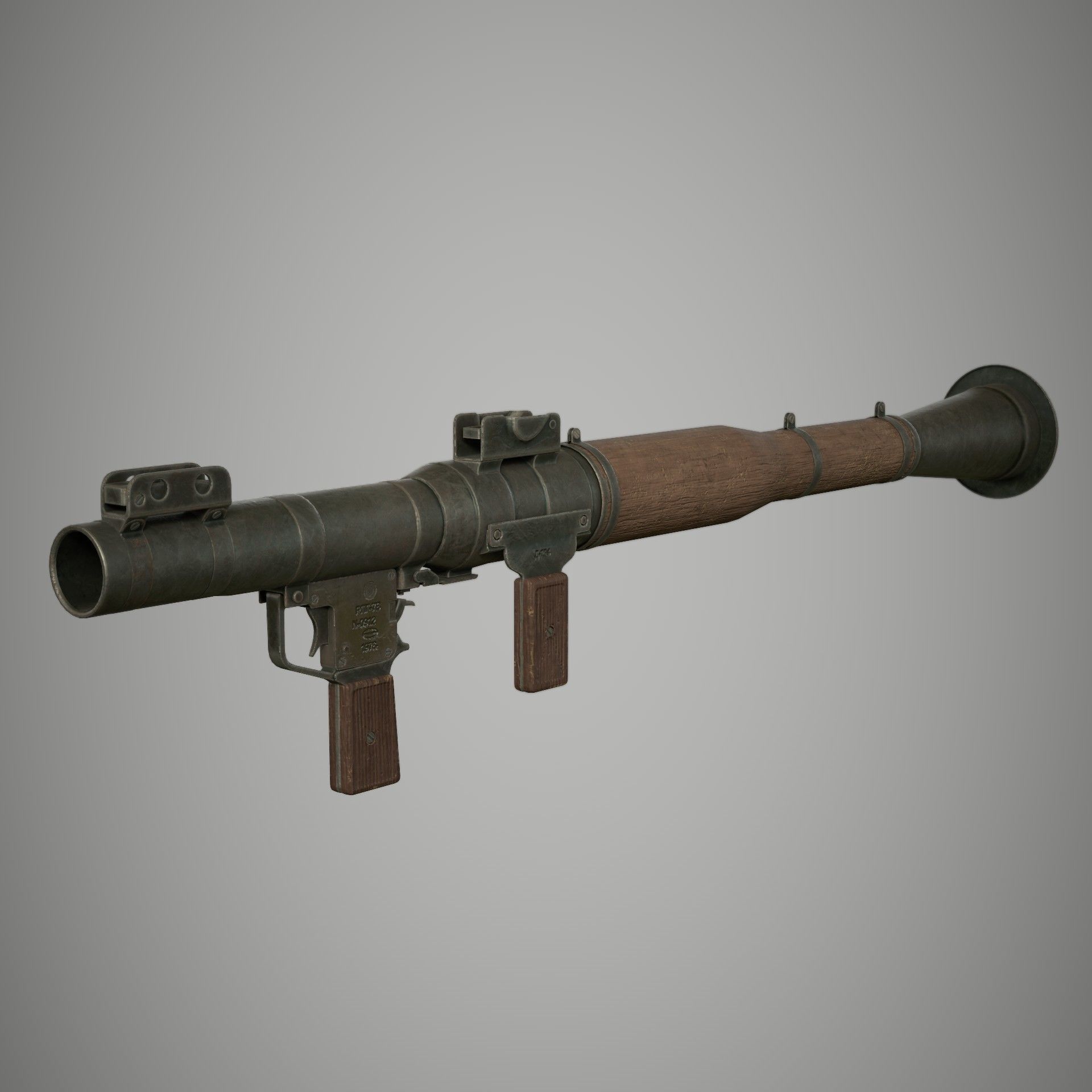 RPG 7 Launcher Low-poly 3D model_9