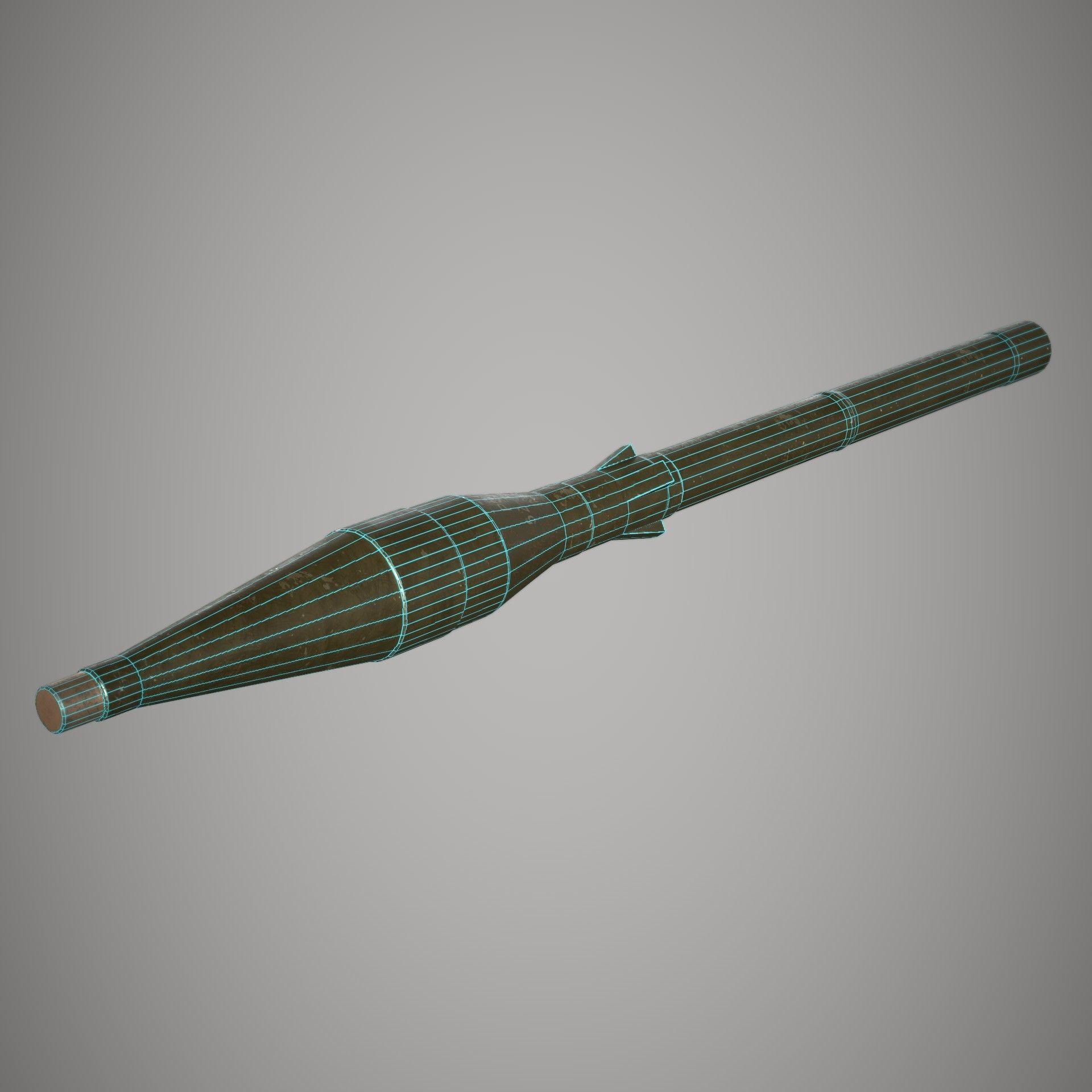 RPG 7 Launcher Low-poly 3D model_21