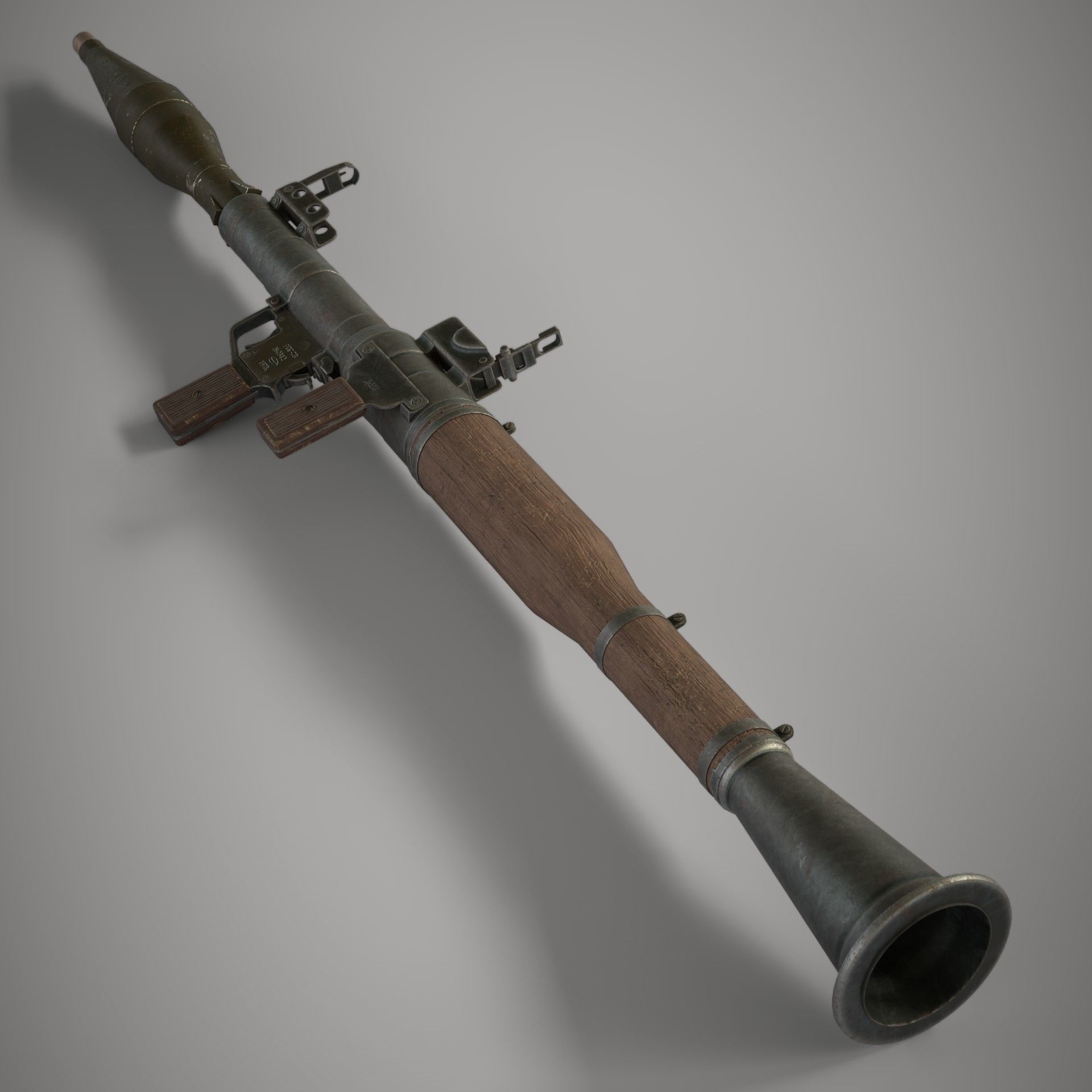 RPG 7 Launcher Low-poly 3D model_18