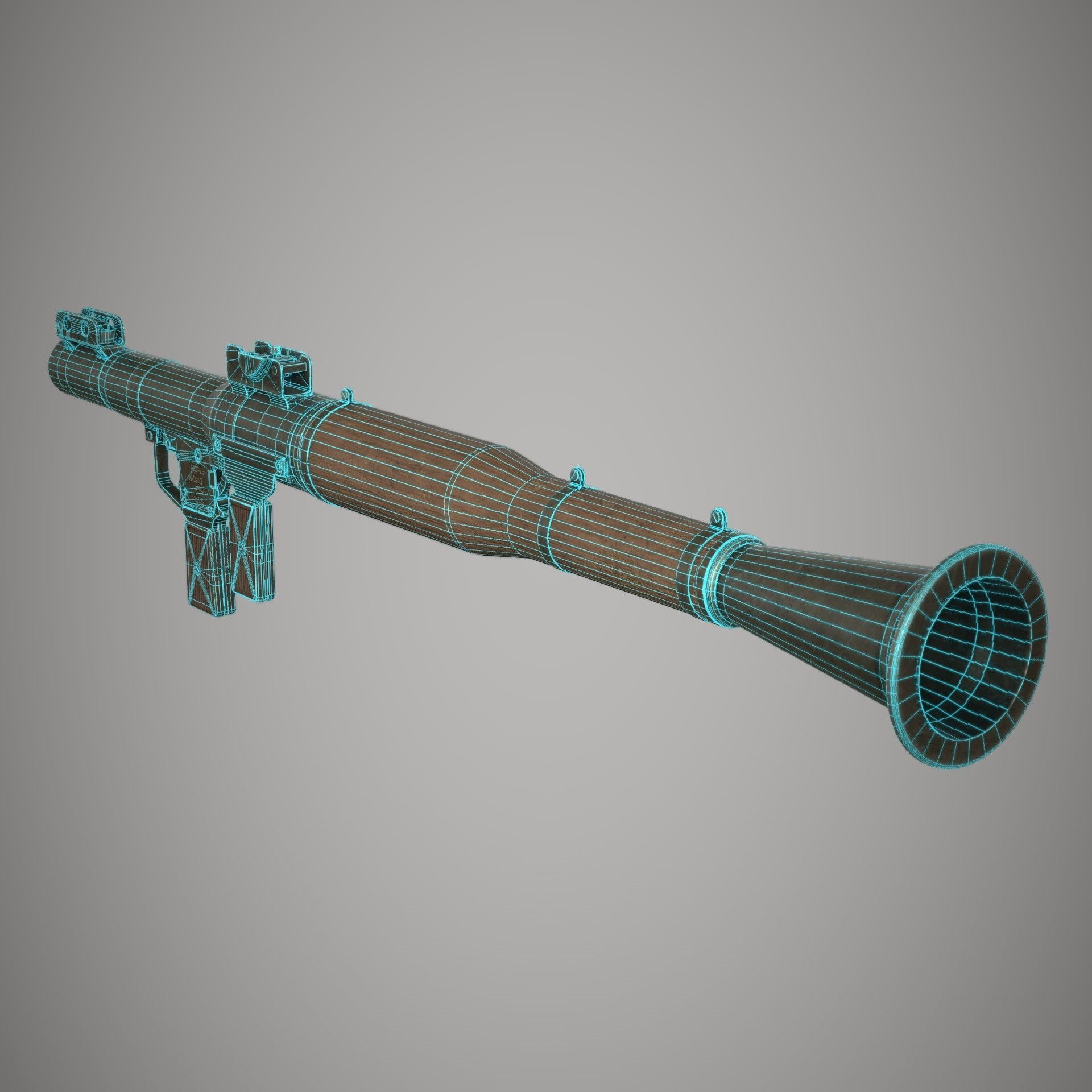 RPG 7 Launcher Low-poly 3D model_25