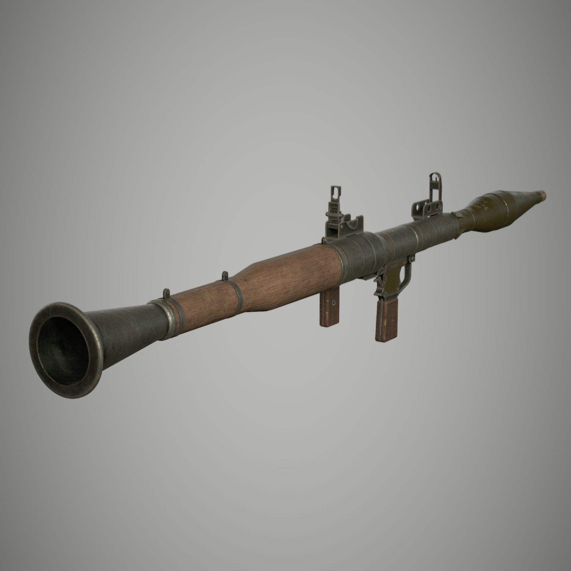 RPG 7 Launcher Low-poly 3D model_2