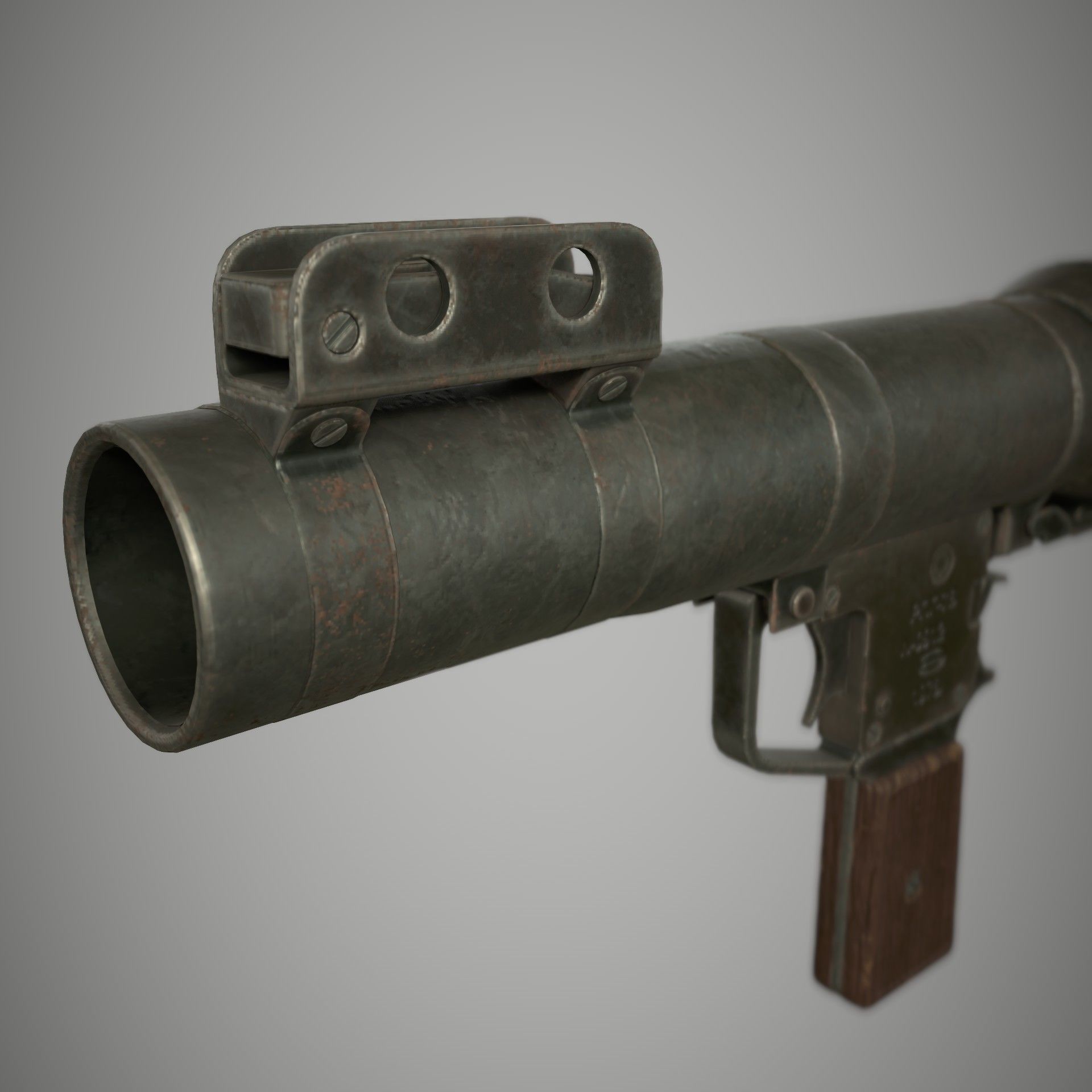 RPG 7 Launcher Low-poly 3D model_5