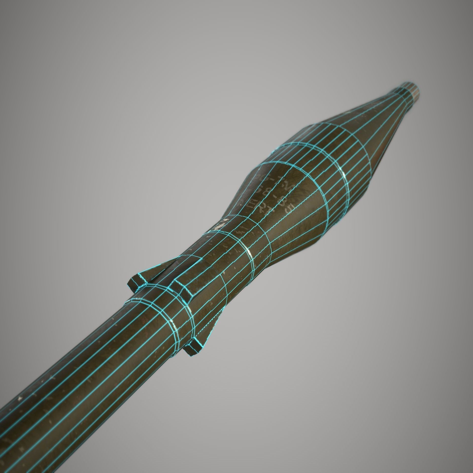 RPG 7 Launcher Low-poly 3D model_23