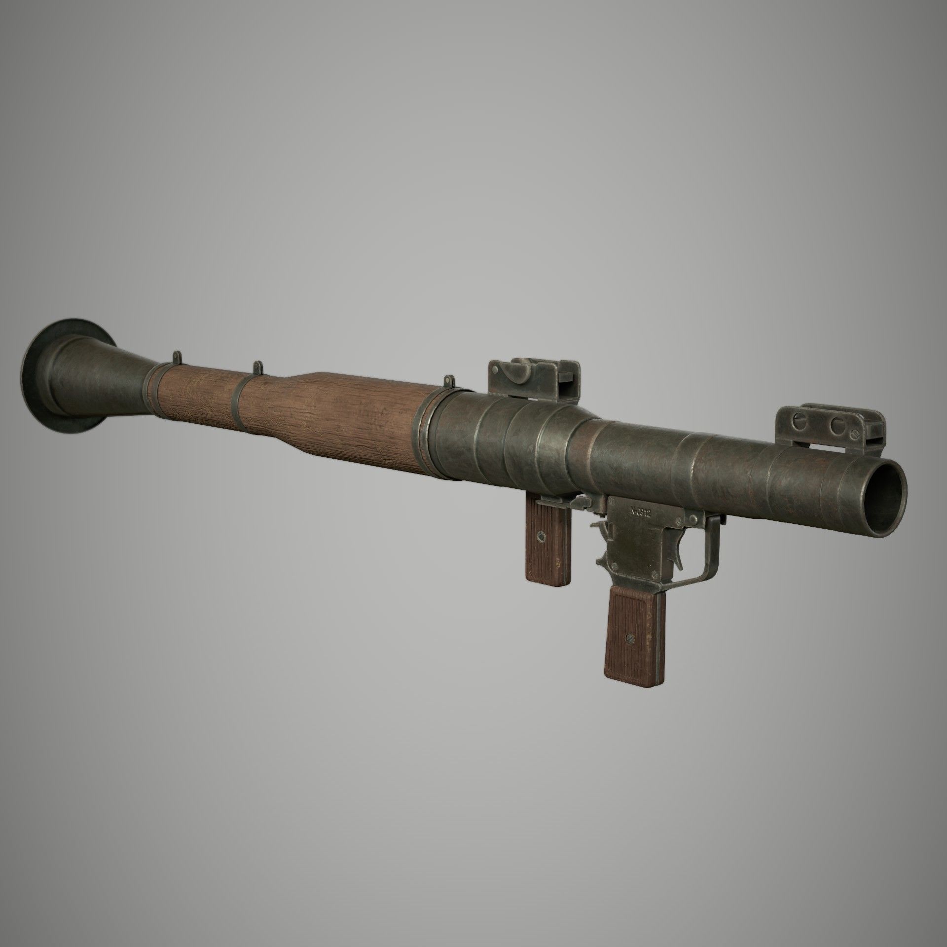 RPG 7 Launcher Low-poly 3D model_12