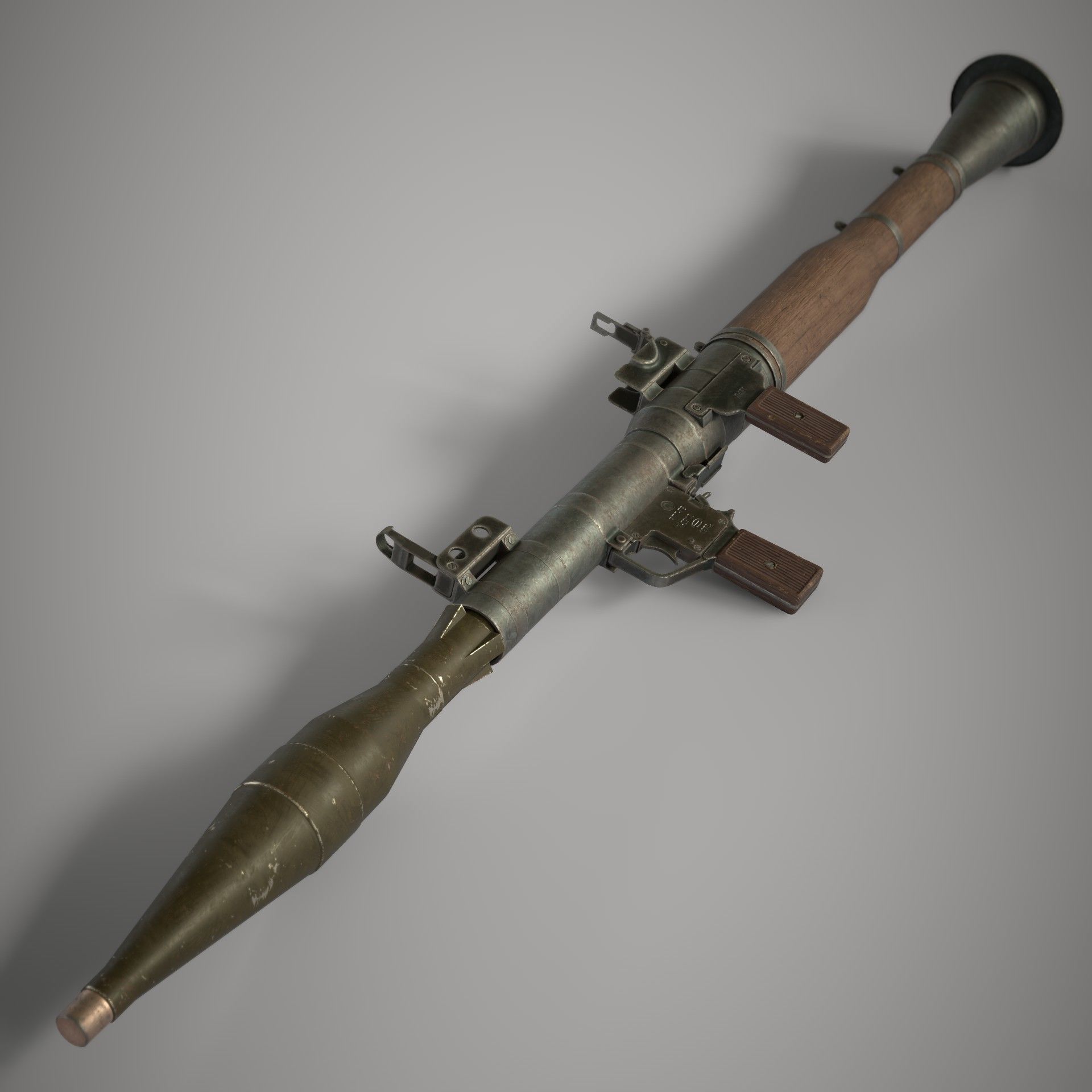 RPG 7 Launcher Low-poly 3D model_17