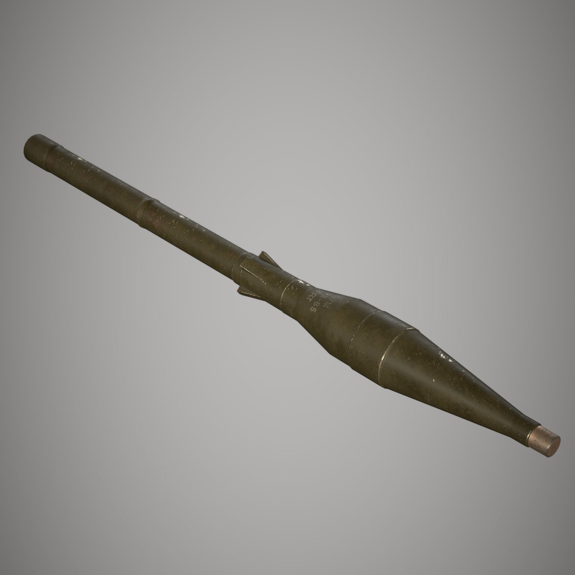RPG 7 Launcher Low-poly 3D model_16