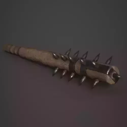 Spiked Club Low-poly 3D model