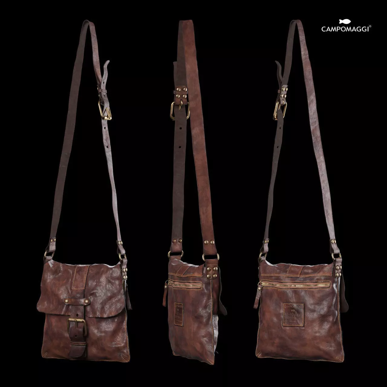 Campomaggi Lavata shoulder bag 3D model_0