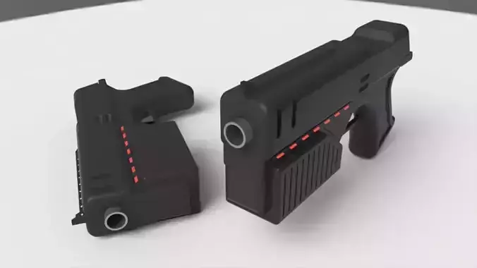 Lawgiver Judge Dredd s gun 3D model