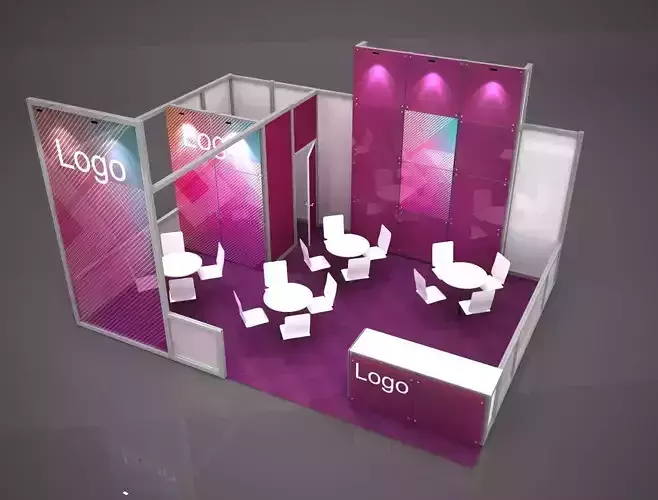 Exhibition stand octanorm maxima 5x7 m 3D model