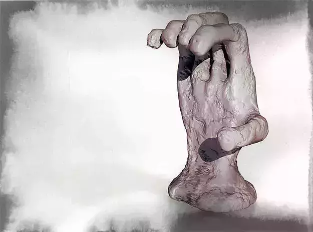 Zombie Hand Smartphone Holder 3D print model