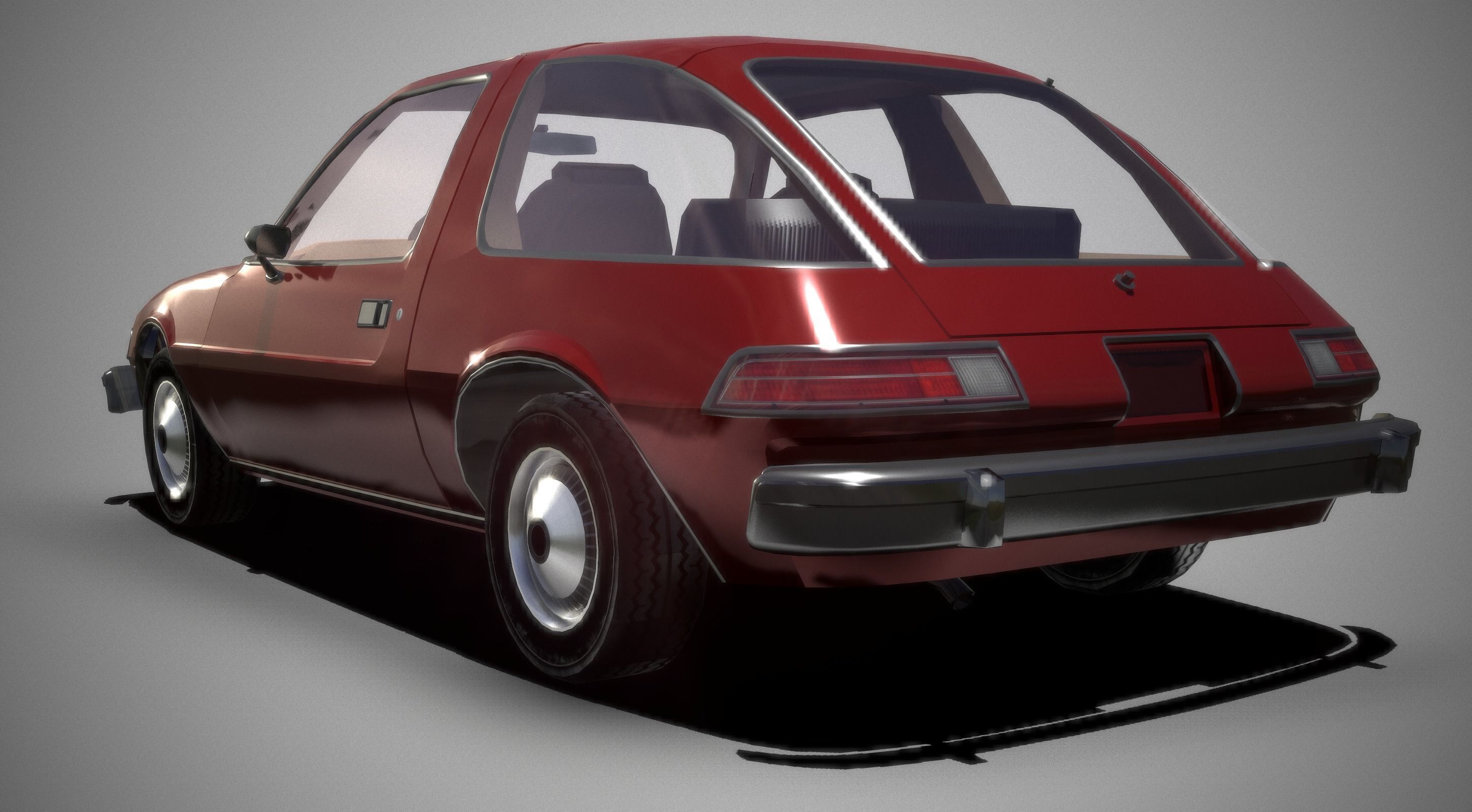 AMC Pacer Low-poly 3D model_5